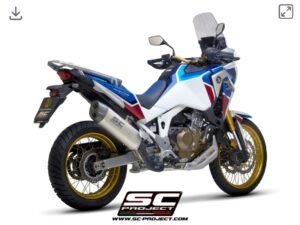 Alternative view of SC Project Adventure Titanium Exhaust- Honda CRF1100L Africa Twin (20-23)