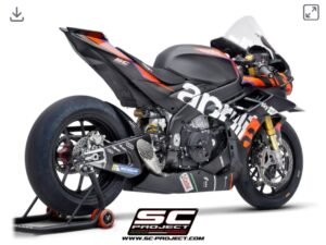 Alternative view of SC Project GP-22 Titanium Exhaust- Aprilia RSV4 (21-24)