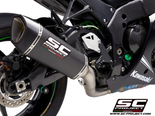 SC Project Exhaust SC1-R Carbon (16-20) with de cat link pipe for ZX 10 R