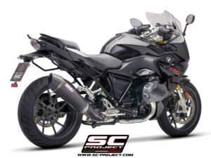 Alternative view of SC Project X-Plorer II Carbon fibre Exhaust- BMW R 1250R (21-25)