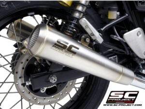 Alternative view of SC Project Pair of Conico 70s Stainless steel Exhaust- RE Continental GT 650 (19-25)