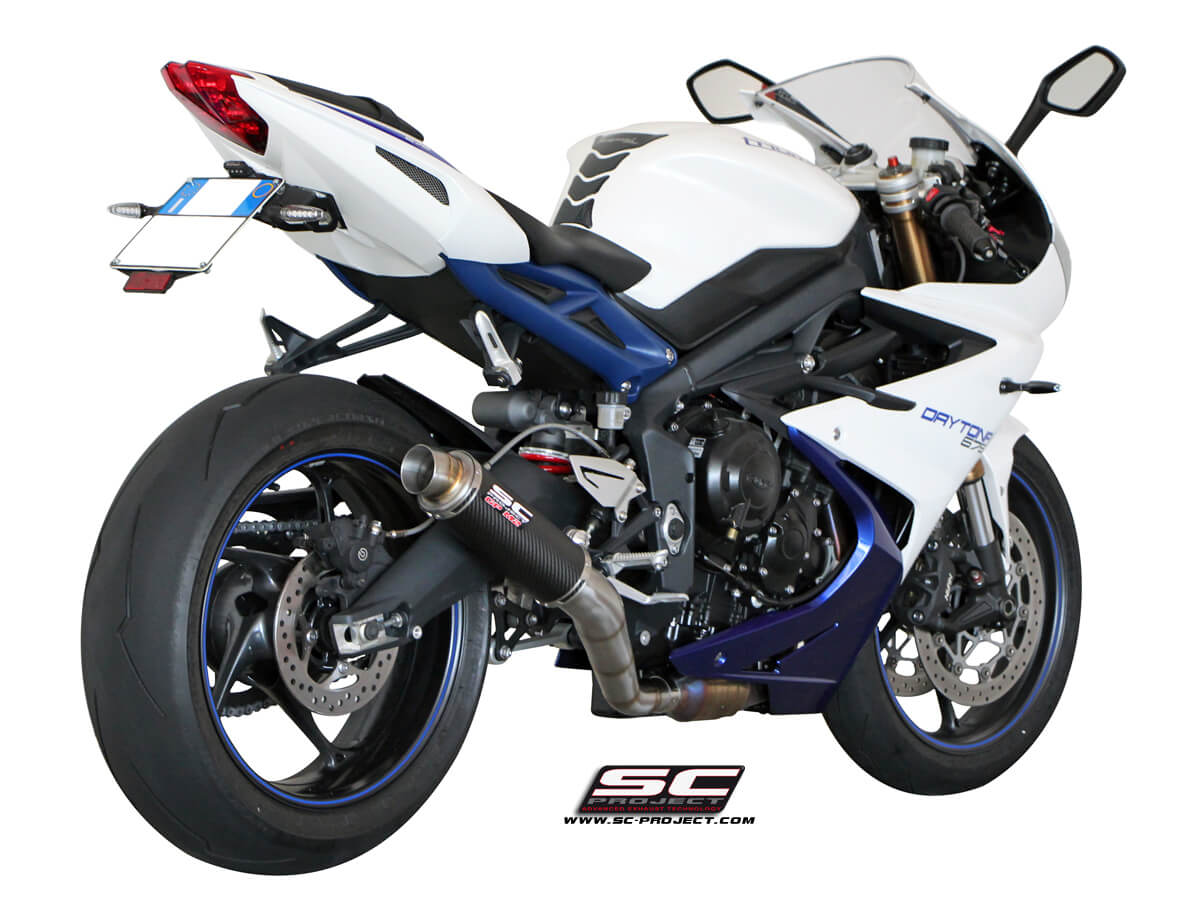 SC PROJECT GP-M2 EXHAUST FOR TRIUMPH DAYTONA 675 (2013-16) - Image 2
