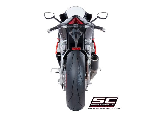 SC PROJECT CR-T HIGH POSITION EXHAUST WITH STONEGUARD GRID FOR APRILIA RSV4 (2018-2020) - Image 4