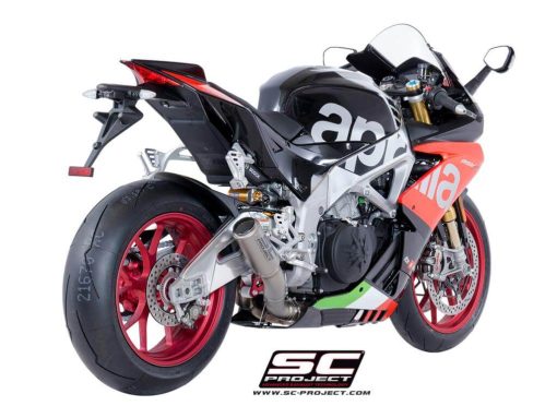 Sc PROJECT CR-T LOW POSITION exhaust fOR APRILIA RSV4 (2018-2020) - Image 3