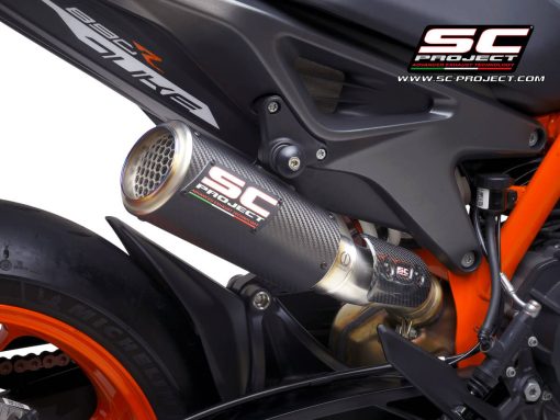 SC PROJECT CR-T M2 Carbon Exhaust for KTM 790-890 Duke (2020-2023)