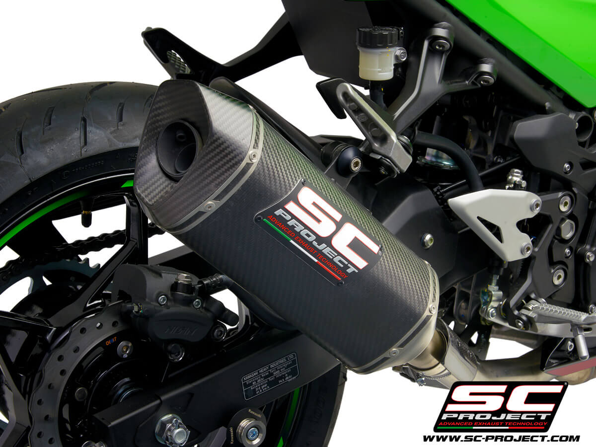SC PROJECT SC1-M Carbon EXHAUST FOR KAWASAKI NINJA 400 (2018-2022)