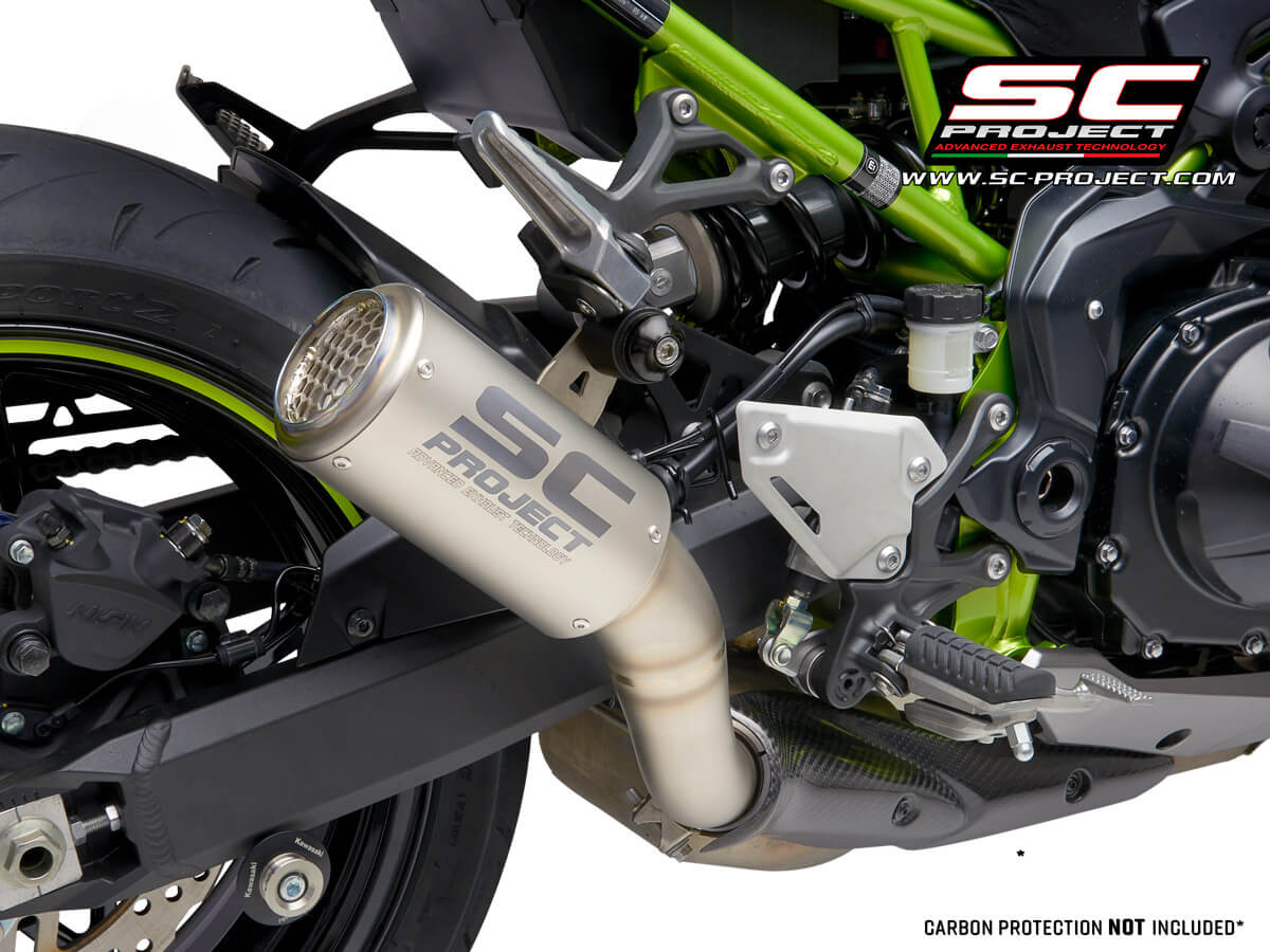 SC Project Exhaust CR-T Titanium (17-19) with stoneguard grid for Z900 - Image 2