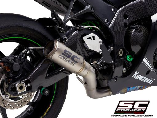 SC Project CR-T With de-cat link pipe Exhaust for Kawasaki ZX-10R (2016-20) - Image 4