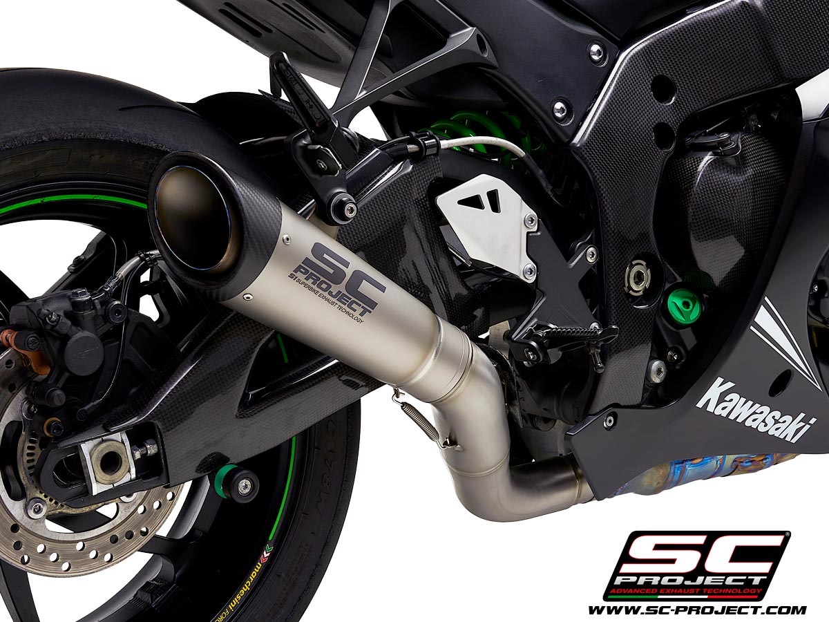 SC Project S1 Titanium Slip-On (2016-2020) for Kawasaki ZX 10R