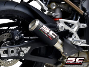 sc project cr-t carbon exhaust with stoneguard grid for S1000 R (2021-2025)