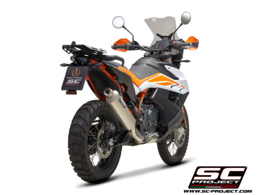 Sc Project Titanium Full Exhaust System with rally raid titanium for KTM 890 Adventure (2021-2024) - Image 3