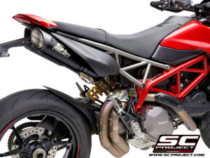 SC Project Exhaust Pair S1 Titanium Matt Black for Hypermotard 950-RVE-SP (2021-2025)