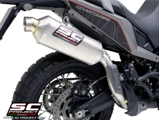 SC Project ExhaUST rALLY rAID Titanium High Mount For Moto Morni X-Cape (2021-2025) - Image 2