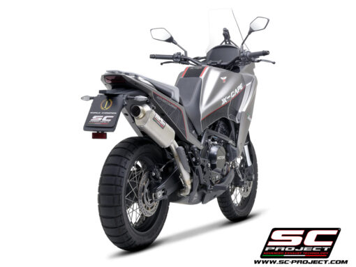 SC Project ExhaUST rALLY rAID Titanium High Mount For Moto Morni X-Cape (2021-2025) - Image 3