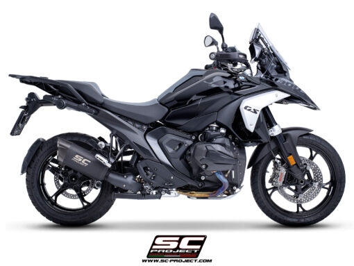 sc project exhaust adventure R titanium matt black for R 1300GS (2024-2025) COMPATIBLE WITH ORIGINAL SIDE CASES - Image 4