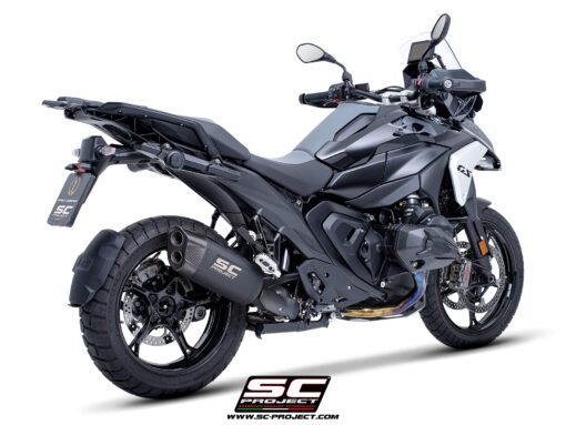sc project exhaust adventure R titanium matt black for R 1300GS (2024-2025) COMPATIBLE WITH ORIGINAL SIDE CASES - Image 5