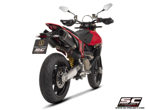 SC Project SC1-S Carbon Exhaust Dual Undertail for Hypermotard 698 MONO (2024-2025) - Image 3