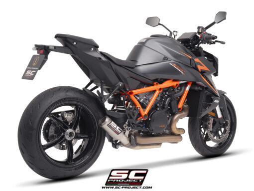Sc Project CR-T titanium exhaust with stoneguard grid for 1390 SUPER DUKE R (2024-2025) - Image 6