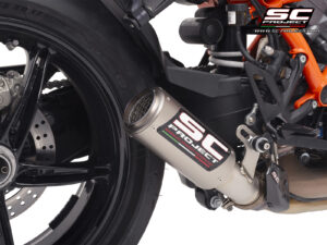 Sc Project CR-T titanium exhaust with stoneguard grid for 1390 SUPER DUKE R (2024-2025)