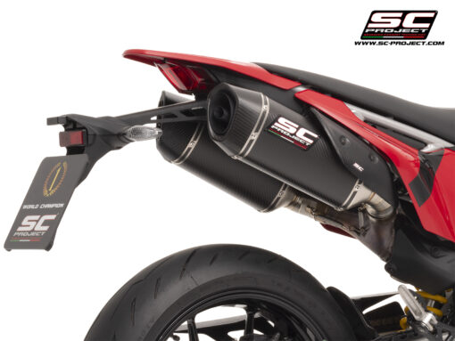 SC Project SC1-S Carbon Exhaust Dual Undertail for Hypermotard 698 MONO (2024-2025)