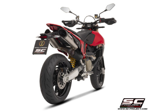 SC Project Exhaust S1-C Dual Undertail for DUCATI Hypermotard 698 (2024-2025) - Image 3