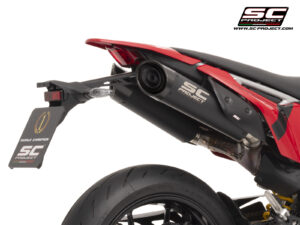 SC Project S1-C Titanium Exhaust Matt Black for Hypermotard 698 (2024-2025)