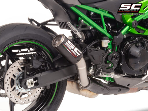 SC Project Exhaust CR-T carbon with stoneguard grid for Z900 (2025)