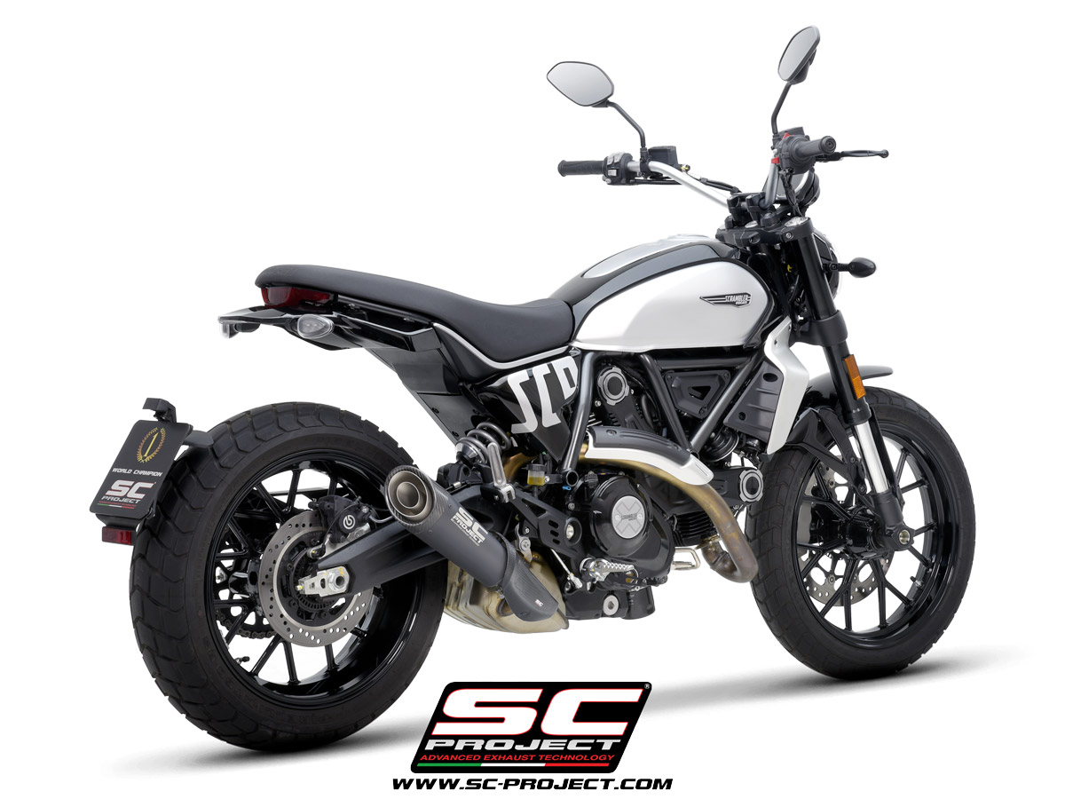 SC Project S1 Titanium Exhaust Matt Black for Scrambler 800 (2025) - Image 5