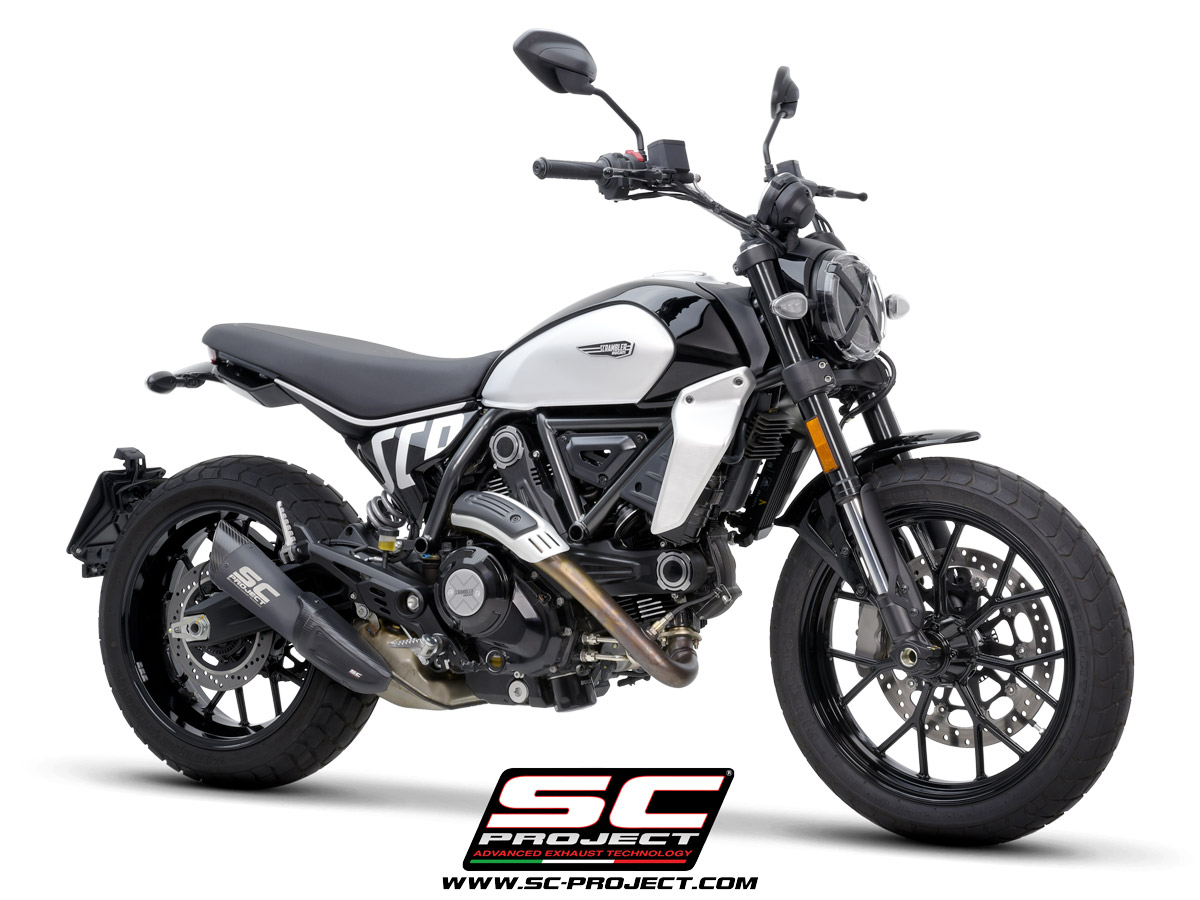 SC Project S1 Titanium Exhaust Matt Black for Scrambler 800 (2025) - Image 4