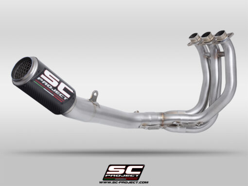 SC Project CR-T Titanium 3-1 Stainless Steel full exhaust System with Stoneguard for Street Triple 765 R-RS-R A2 (2024-2025) - Image 5