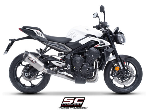 Sc Project SC1-S Titanium exhaust 3-1 Stainless Steel full System for Street Triple 765 R-RS-R A2 (2024-2025) - Image 6