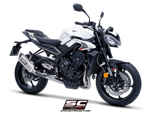 Sc Project SC1-S Titanium exhaust 3-1 Stainless Steel full System for Street Triple 765 R-RS-R A2 (2024-2025) - Image 5