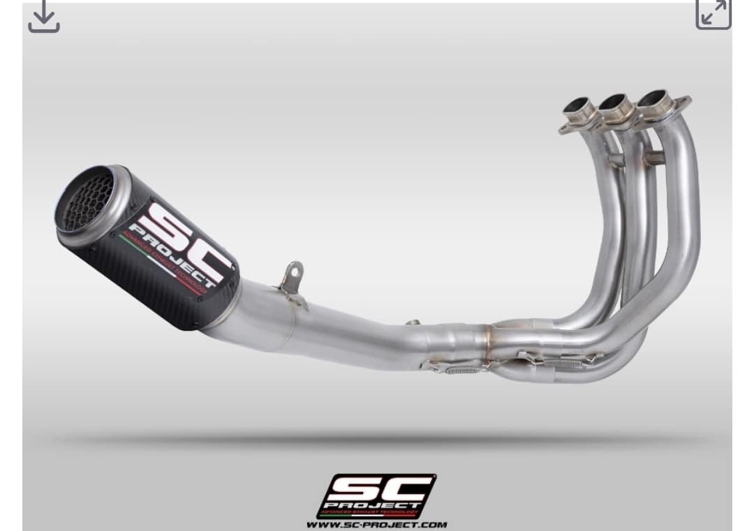 SC Project Full system exhaust for Street Triple 765