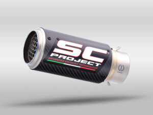 CR-T carbon fibre exhaust, with stoneguard grid S 1000 RR (2017 - 2018)