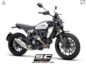 Alternative view of SC Project Rally-S Titanium Exhaust- Scrambler 800 (23-24)