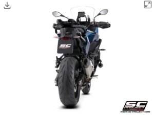 Alternative view of SC Project SC1-X Titanium Exhaust- BMW S 1000XR (24-26)