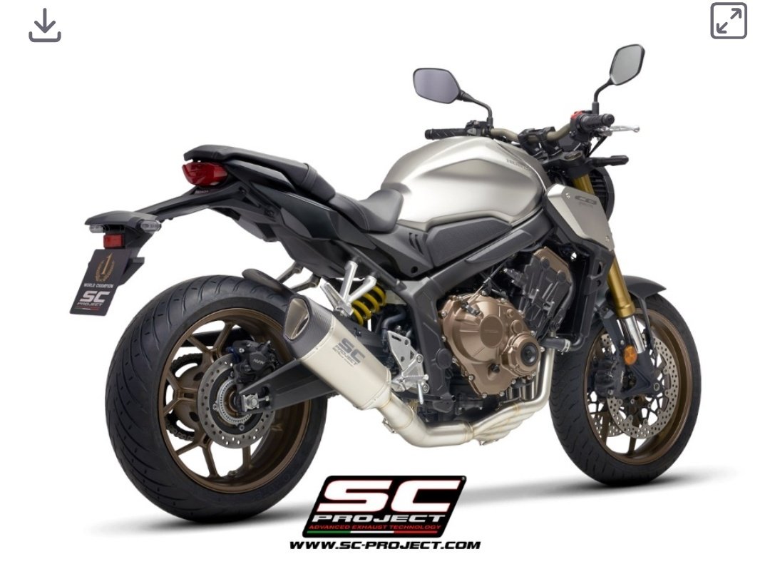 SC Project 4-1 Stainless steel full Exhaust System, with SC1-R Titanium Exhaust- Honda CB650R (19-20) - Image 3