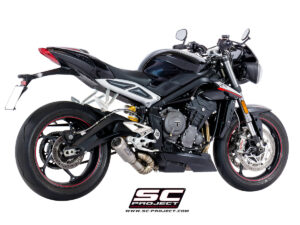 CR-T titanium exhaust, with welded sector link pipe STREET TRIPLE 765 (2017 - 2019) - S - R - RS