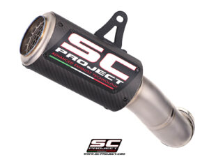 CR-T carbon fibre exhaust, with stoneguard grid Ninja 1100SX - SE (2025 - 2026)