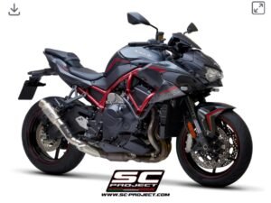 Alternative view of SC Project GP70-R Titanium Exhaust- Kawasaki Z H2 (20-24)
