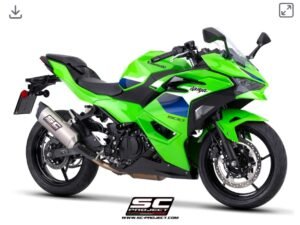 Alternative view of SC Project SC1-X Titanium Exhaust- Kawasaki Ninja 500 (24-26)