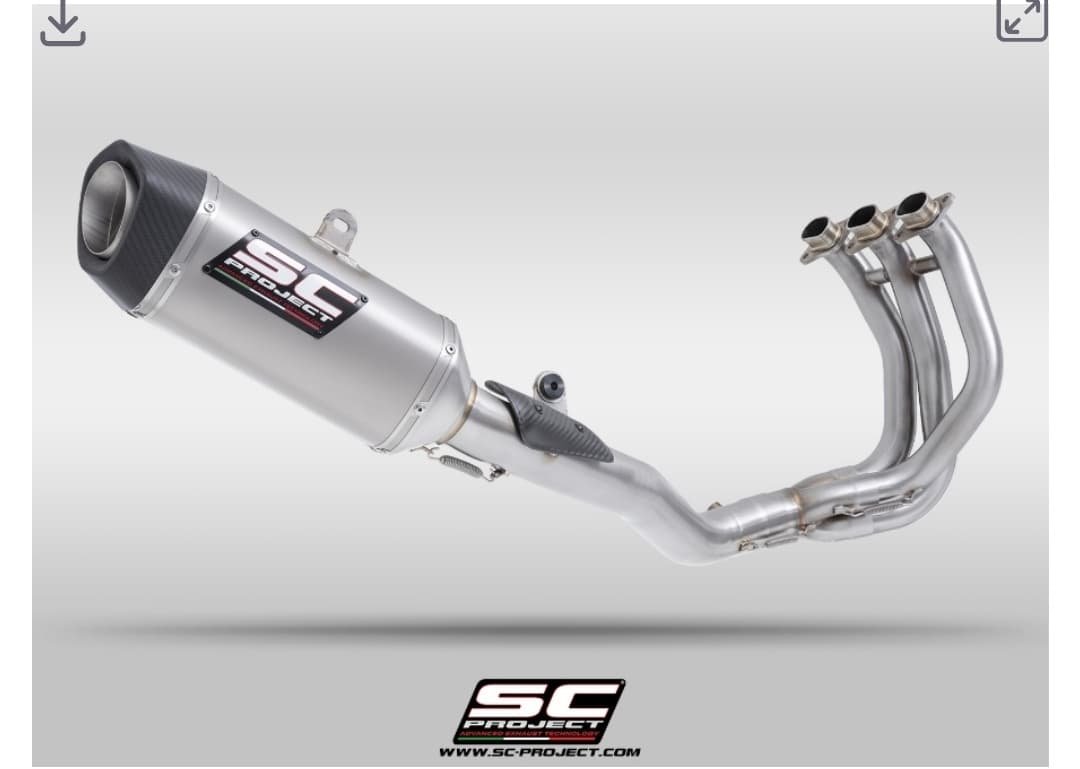 SC Project SC1-S full system exhaust for Street Triple 765