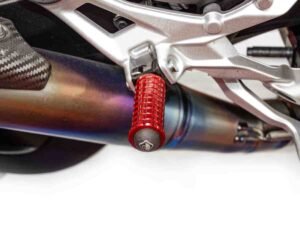 Alternative view of Ducabike Pilot Pegs Support- BMW